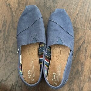 TOMS Women’s Blue Canvas Shoes